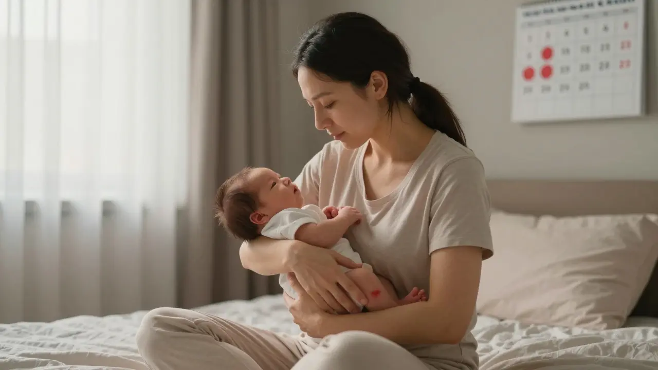 Jak vypadá první menstruace po porodu: co očekávat a kdy se vrátí