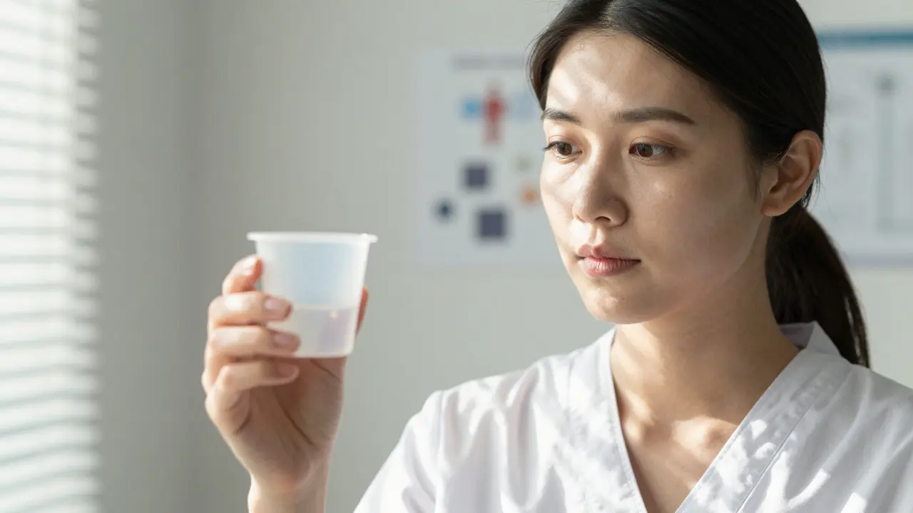 Co se zjistuje z moči při preventivní prohlídce u žen?