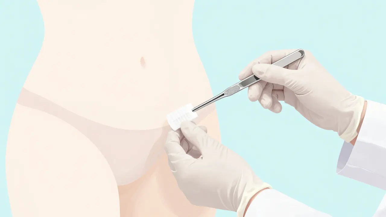 Klinické zobrazení nástrojů pro preventivní gynekologické vyšetření