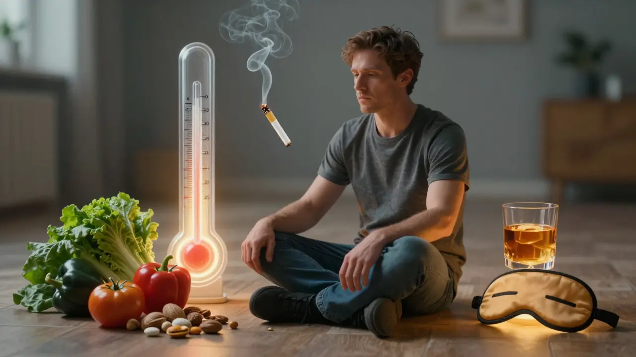 Konceptuální obraz vlivu životního stylu na mužskou plodnost