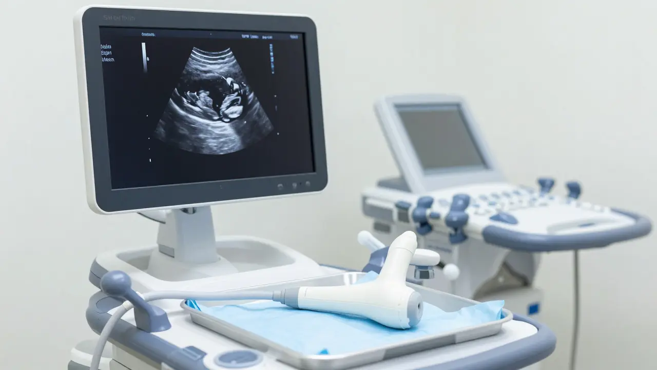 Gynekologické vyšetření s ultrazvukem v ordinaci