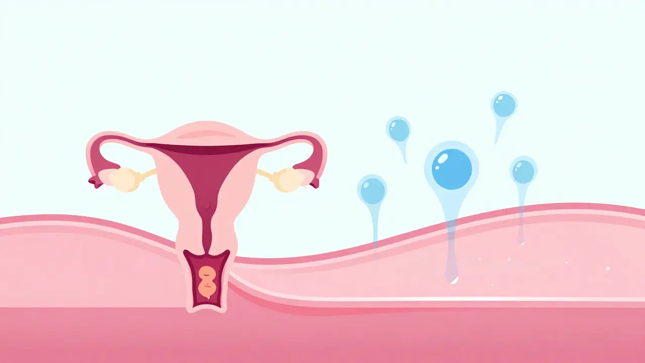 Ilustrace implantace embrya a produkce hormonu hCG