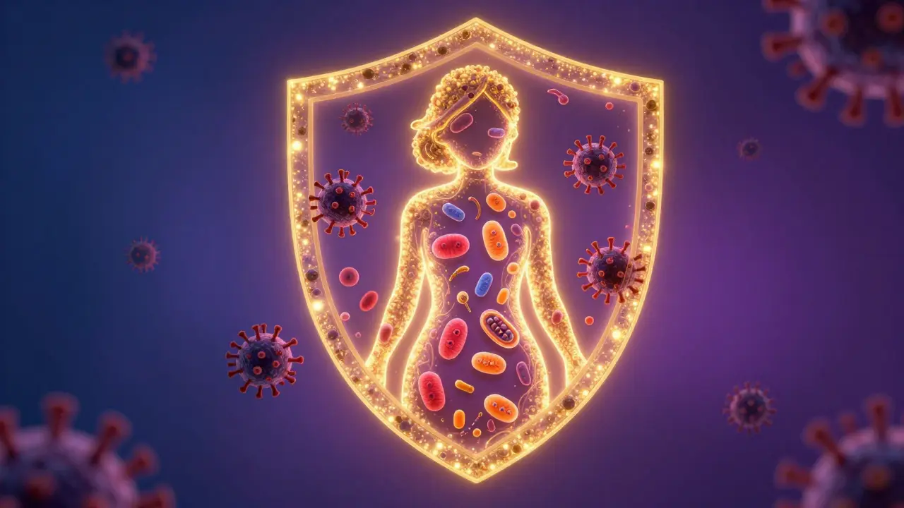 Konceptuální obrázek ochrany před HPV pomocí vakcín