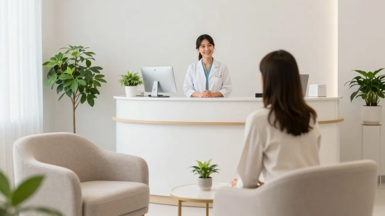 Přívětivá čekárna soukromé gynekologické ordinace v Brně